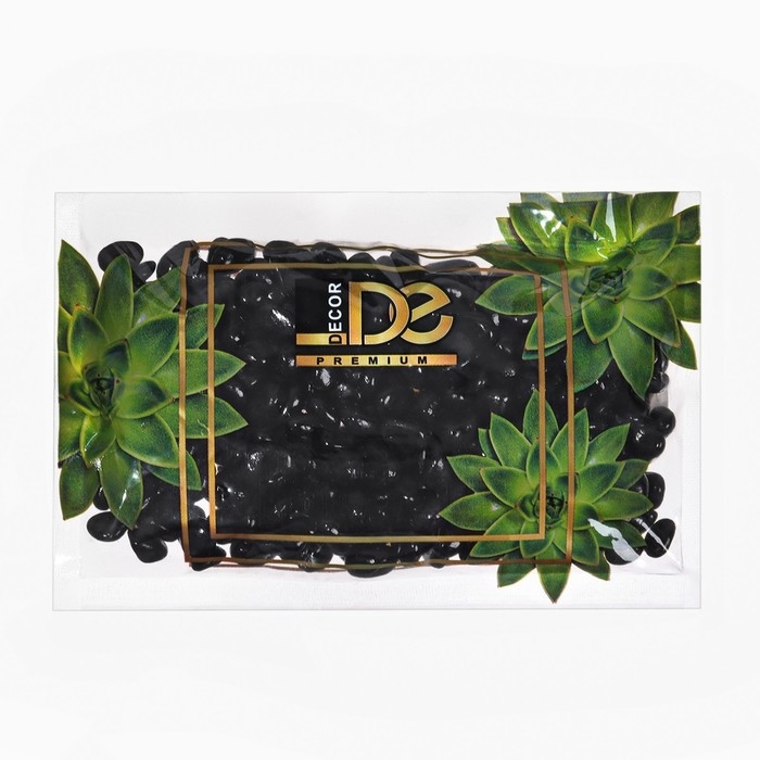 Грунт для аквариума Грунт для аквариума "Галькая черная" галька декоративная 350 г фр.5-10 мм