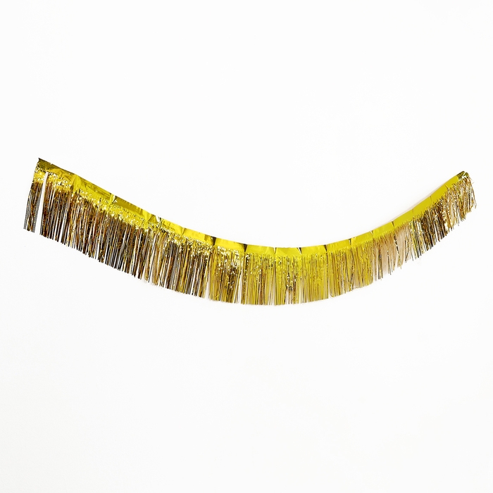 Гирлянда «Дождик» с липкой лентой, 2 метра, цвет золотой Гирлянда «Дождик» с липкой лентой, 2 метра, цвет золотой