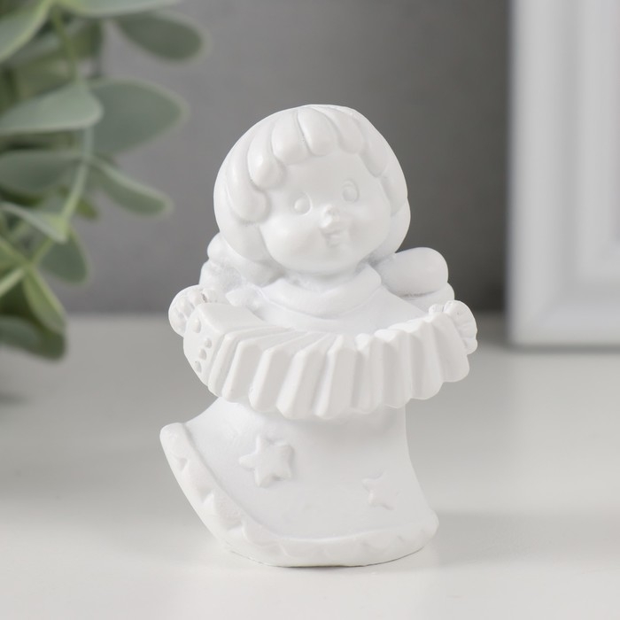 Сувенир полистоун Сувенир полистоун "Малыш-ангелочек с музыкальным инструментом" МИКС 4х5х6,4 см