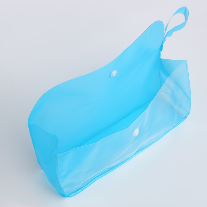 Косметичка на кнопке, цвет голубой Косметичка на кнопке, цвет голубой