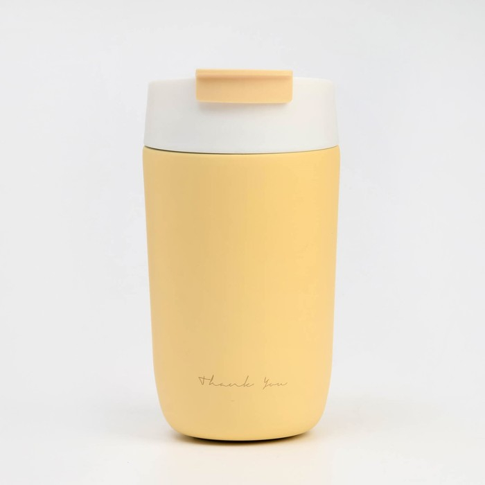 Термокружка, 500 мл, Sсhool Thank you, сохраняет тепло 6 ч, жёлтая Термокружка, 500 мл, Sсhool Thank you, сохраняет тепло 6 ч, жёлтая