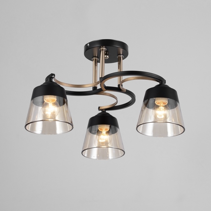 Люстра Люстра "Рори" 3хЕ27 40Вт черный 44х44х17,5 см