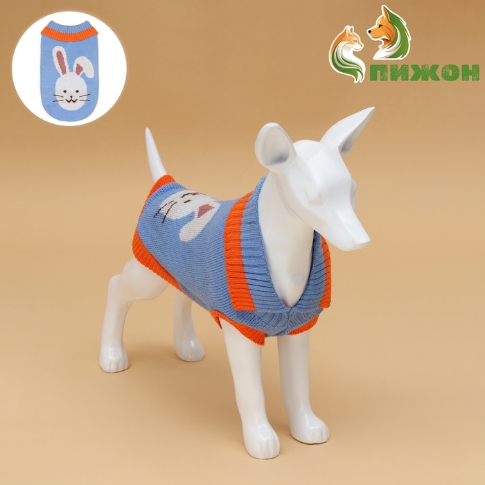 Свитер  Свитер "Зайка", S (ДС 23, ОШ 23, ОГ 26-45 см