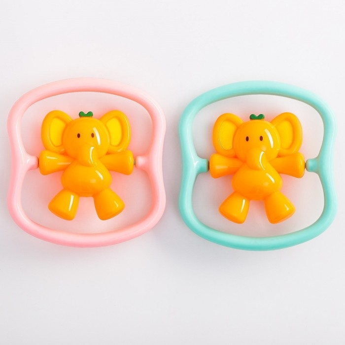 Погремушка «Слоник», размер 14 см, цвет МИКС Погремушка «Слоник», размер 14 см, цвет МИКС