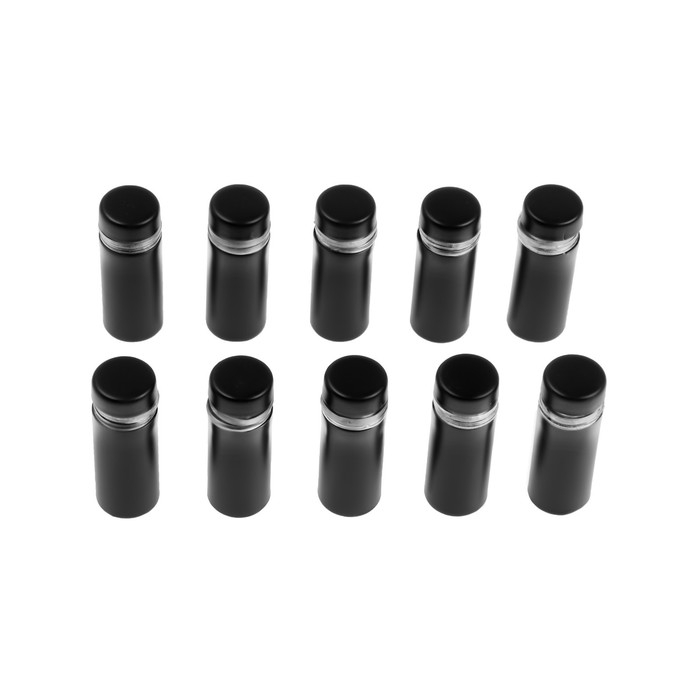 Дистанционный держатель для табличек, 12х30 мм, цвет черный,набор 10 шт. Дистанционный держатель для табличек, 12х30 мм, цвет черный,набор 10 шт.