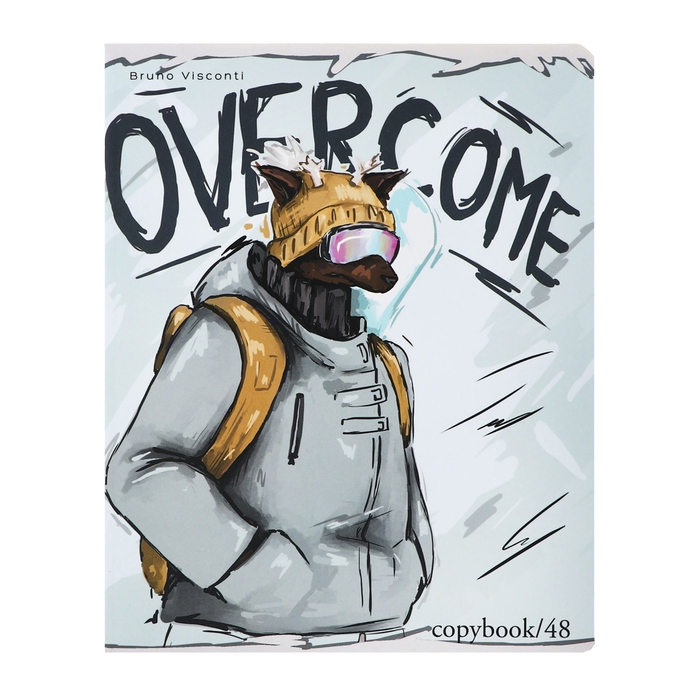 Тетрадь 48 листов в клетку Тетрадь 48 листов в клетку "На спорте", обложка мелованный картон, ламинация "софт-тач", МИКС