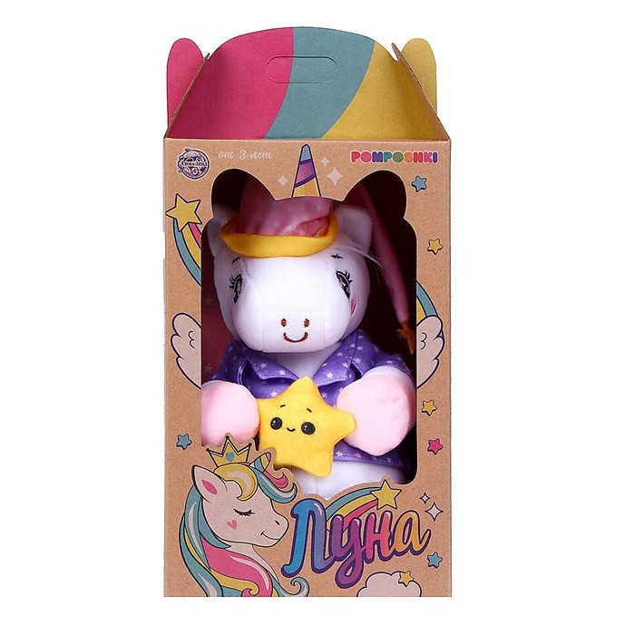 Мягкая игрушка «Единорожка», в пижамке, 21 см Мягкая игрушка «Единорожка», в пижамке, 21 см