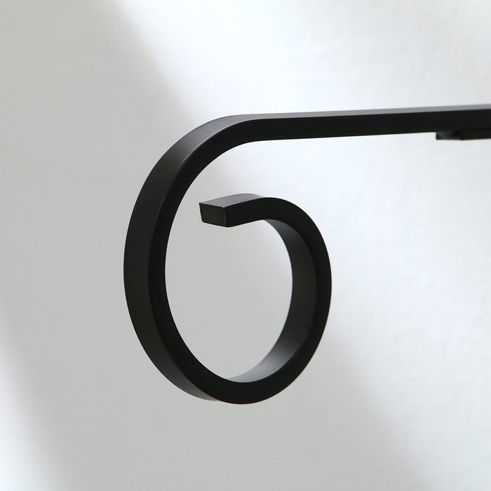 Кронштейн для кашпо кованый, 30 см, металл, чёрный Кронштейн для кашпо кованый, 30 см, металл, чёрный