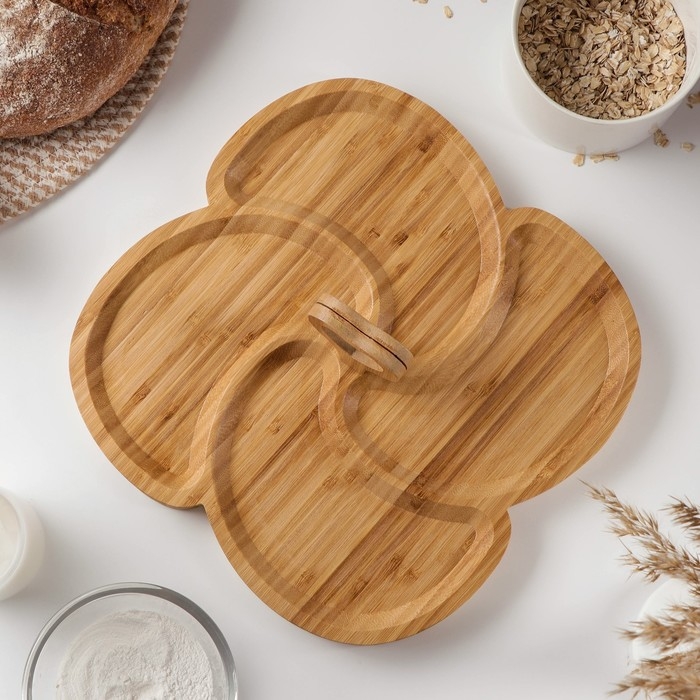 Менажница «Вертиго», 29×29 см, бамбук Менажница «Вертиго», 29×29 см, бамбук