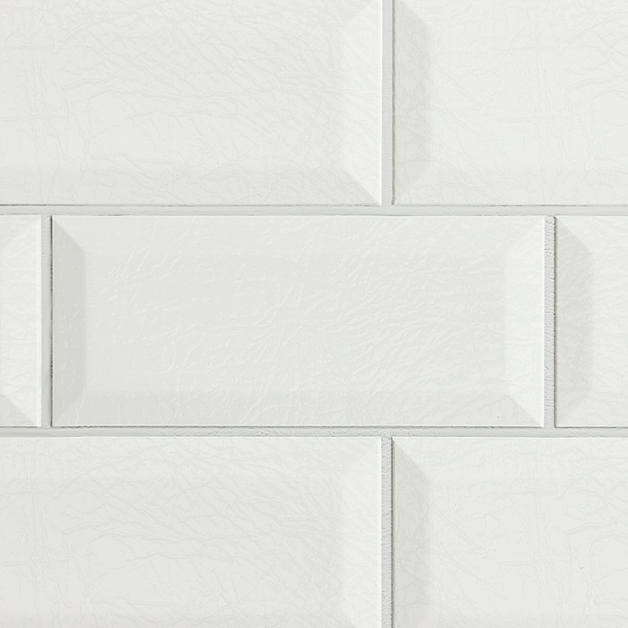 Панель ПВХ плитка Кабанчики белая 485х960