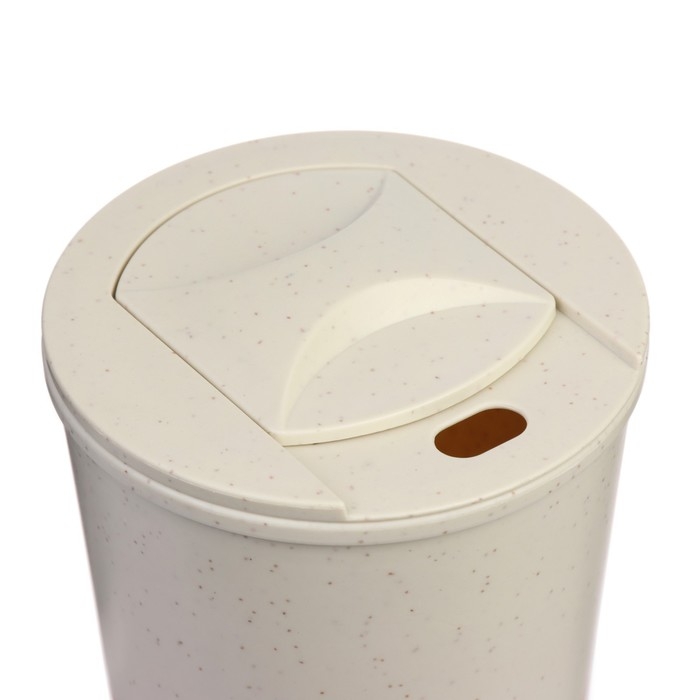 Термостакан для кофе, 380 мл, с крышкой, 12.4 × 8.6 см, PP пластик, синий