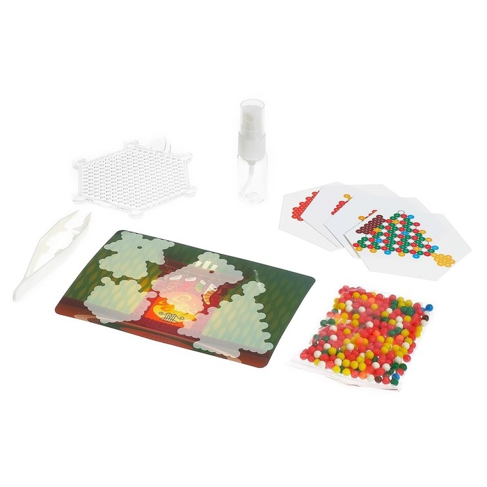 Аквамозаика с декорациями «Новогодняя ёлка», 4 фигурки Аквамозаика с декорациями «Новогодняя ёлка», 4 фигурки