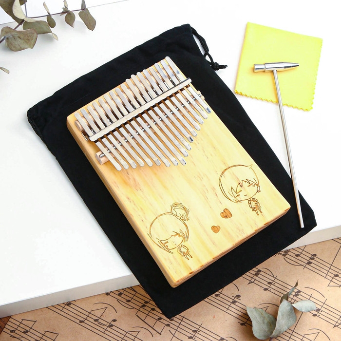 Музыкальный инструмент Калимба Музыкальный инструмент Калимба "Влюбленные" 17 нот