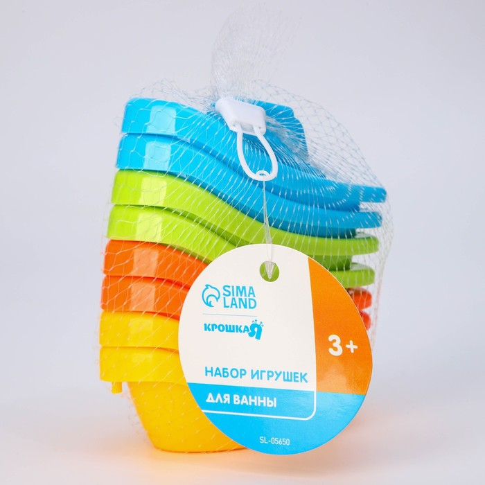 Набор игрушек для ванны «Лодочки стаканчики», 8 шт Набор игрушек для ванны «Лодочки стаканчики», 8 шт