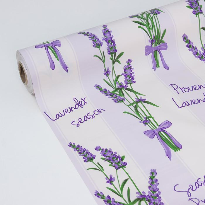 Клеёнка на стол Доляна «Лаванда», на тканевой основе, рулон 20 метров, ширина 137 см, общая толщина 0,22 мм Клеёнка на стол Доляна «Лаванда», на тканевой основе, рулон 20 метров, ширина 137 см, общая толщина 0,22 мм