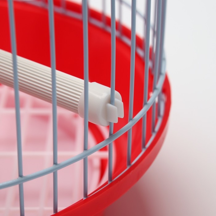 Клетка для птиц круглая укомплектованная Bd-4/2, 23,5 х 33 см, красная Клетка для птиц круглая укомплектованная Bd-4/2, 23,5 х 33 см, красная