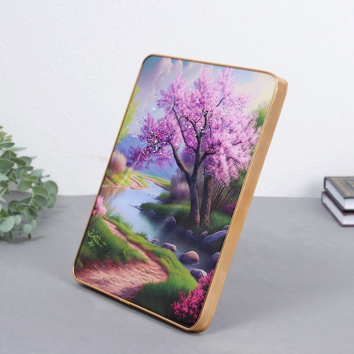 Картина акрил настольная "Сакура весна" 25х20 см