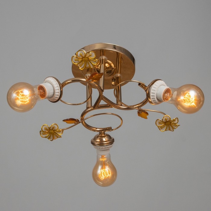 Люстра Люстра "Алана" бп 3х40Вт Е27 Золото МОДЕЛЬ: 2612380