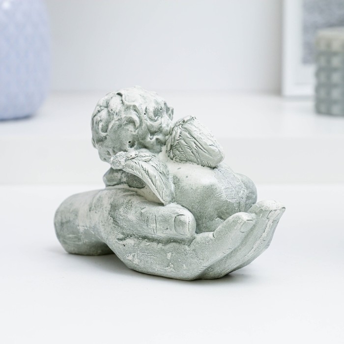 Фигура  Фигура "Ангелочек на ладони спит" состаренный, 16х10х8см