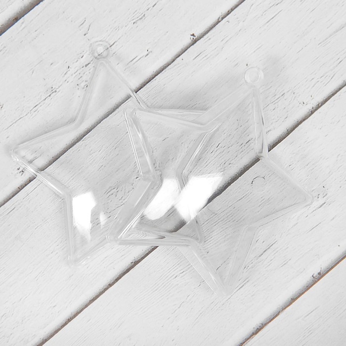 Заготовка - подвеска, раздельные части «Звезда», размер собранной: 3.5 × 8 × 8 см Заготовка - подвеска, раздельные части «Звезда», размер собранной: 3.5 × 8 × 8 см