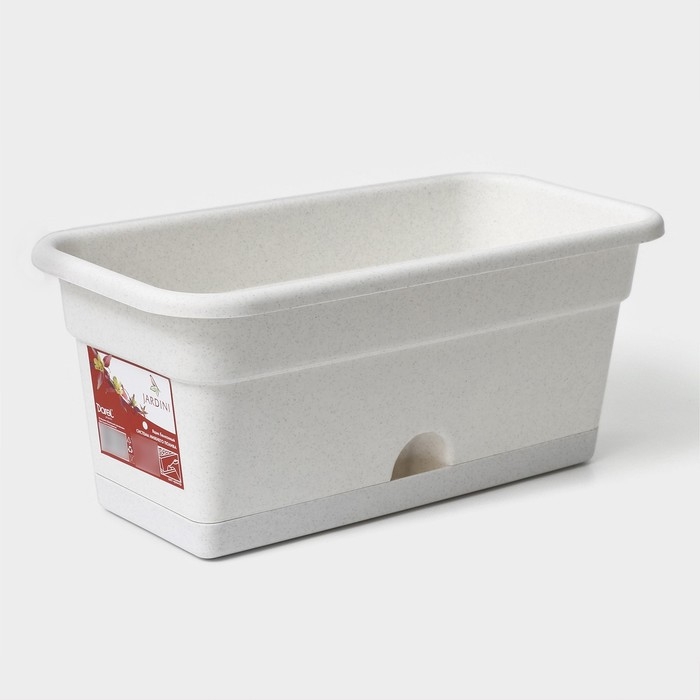 Ящик балконный для цветов, 40 см, цвет мрамор Ящик балконный для цветов, 40 см, цвет мрамор