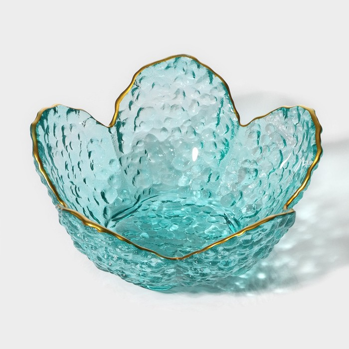 Салатник стеклянный фигурный «Цветок», 150 мл, 12×5 см Салатник стеклянный фигурный «Цветок», 150 мл, 12×5 см