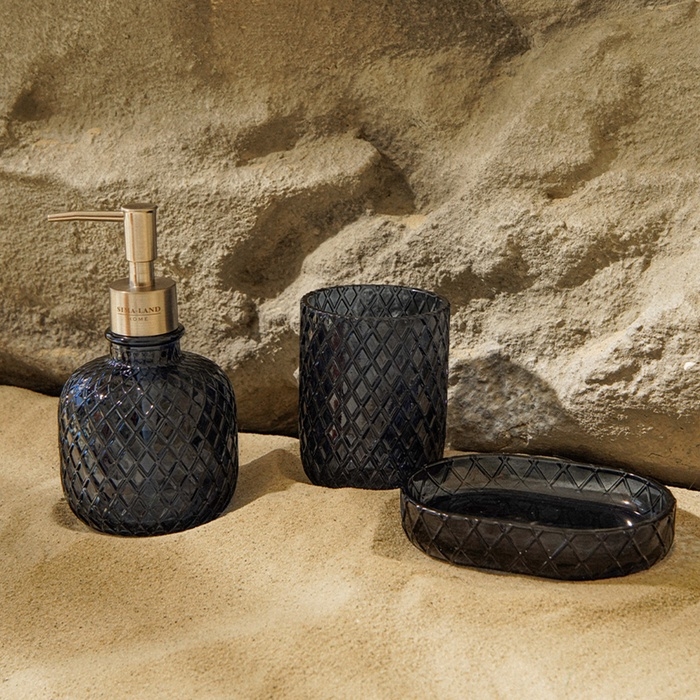 Аксессуары для ванной SL Home, 3 предмета: дозатор, мыльница, стакан Аксессуары для ванной SL Home, 3 предмета: дозатор, мыльница, стакан