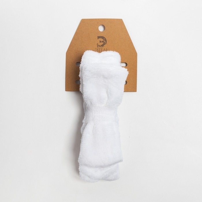 Повязка на голову Этель, цвет белый, 100% п/э Повязка на голову Этель, цвет белый, 100% п/э