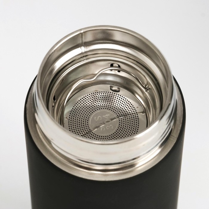 Термос, 500 мл, Basic  Термос, 500 мл, Basic "Мастер К", с ситечком, с датчиком температуры, сохраняет тепло 10 ч