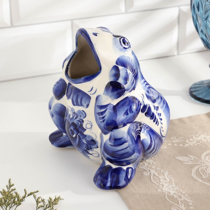 Салфетница Салфетница "Лягушка", гжель