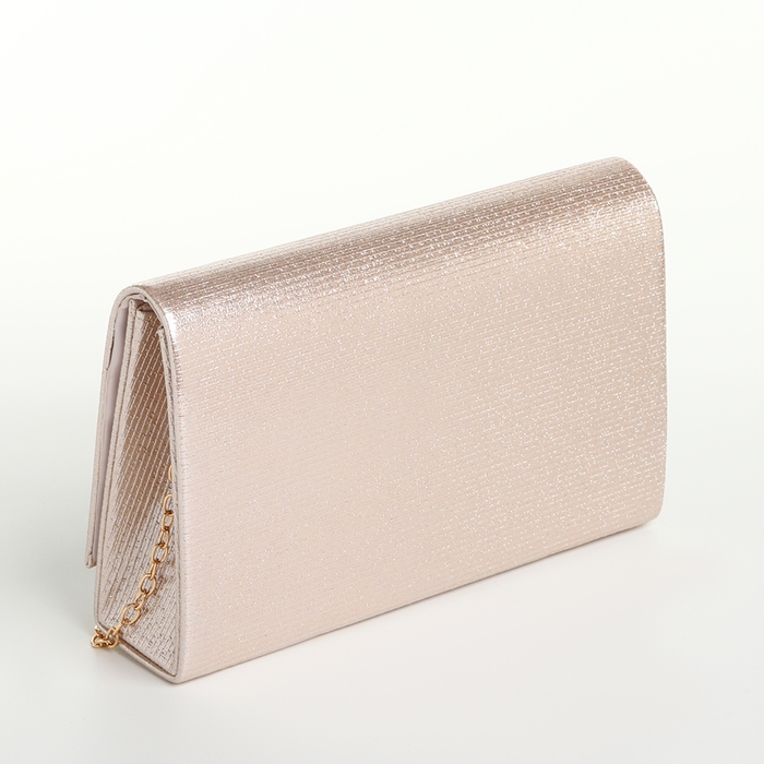 Сумка-клатч на магните, цвет бежевый