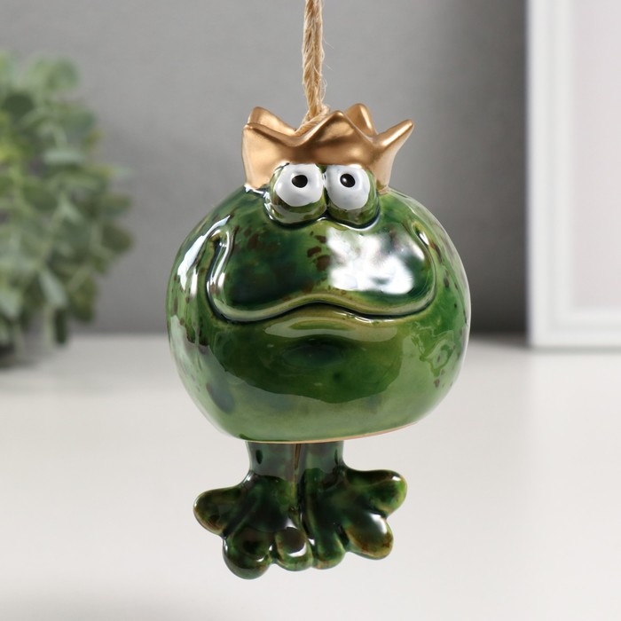 Колокольчик керамика Колокольчик керамика "Королевская лягушка" 7,8х8,9х9,6 см