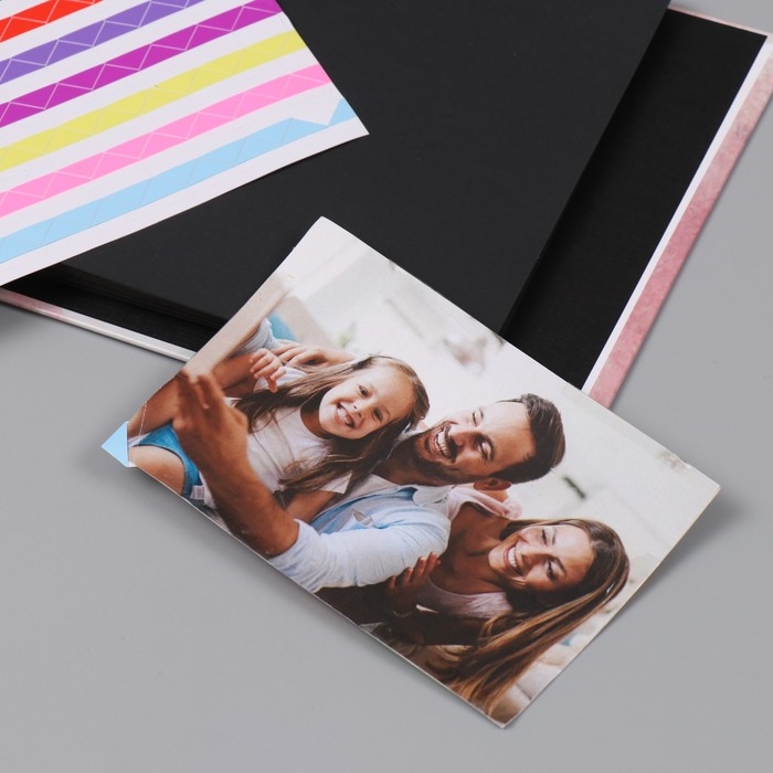 Фотоальбом 25 листов (наклейки+кольца)  Фотоальбом 25 листов (наклейки+кольца) "Для малыша. Первый альбом" 19х27х3 см