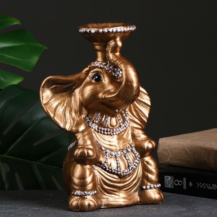 Копилка - подсвечник Копилка - подсвечник "Слон" бронза, 18,5х15х26см