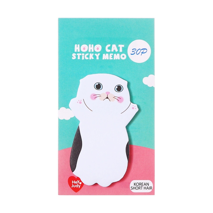 Блок для записей 35мм х 70мм 30л Белый котик Блок для записей 35мм х 70мм 30л Белый котик