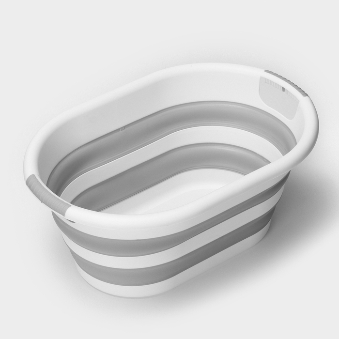 Таз складной «Флекс», 17.5 л, 33.5×49×6.5 см, цвет смоки Таз складной «Флекс», 17.5 л, 33.5×49×6.5 см, цвет смоки