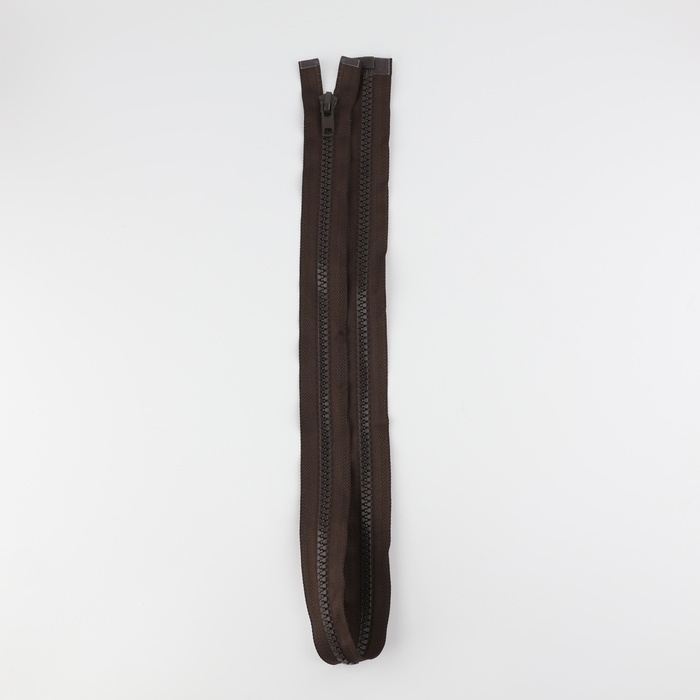 Молния «Трактор», №8, разъёмная, замок автомат, 90 см, цвет коричневый