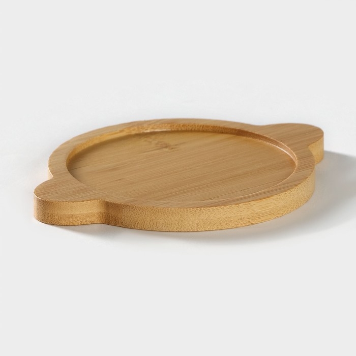 Сахарница фарфоровая на бамбуковой подставке BellaTenero, 500 мл, цвет белый Сахарница фарфоровая на бамбуковой подставке BellaTenero, 500 мл, цвет белый