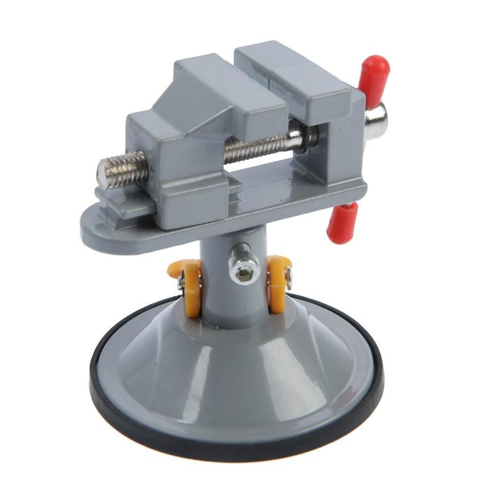 Мини-тиски алюминиевые ТУНДРА, крепление на присоске, поворотные на 180°, 35 мм Мини-тиски алюминиевые ТУНДРА, крепление на присоске, поворотные на 180°, 35 мм