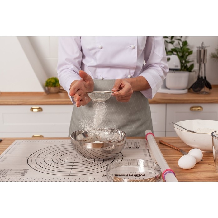 Сито для просеивания Доляна «Краски», d=16 см, цвет серебристый