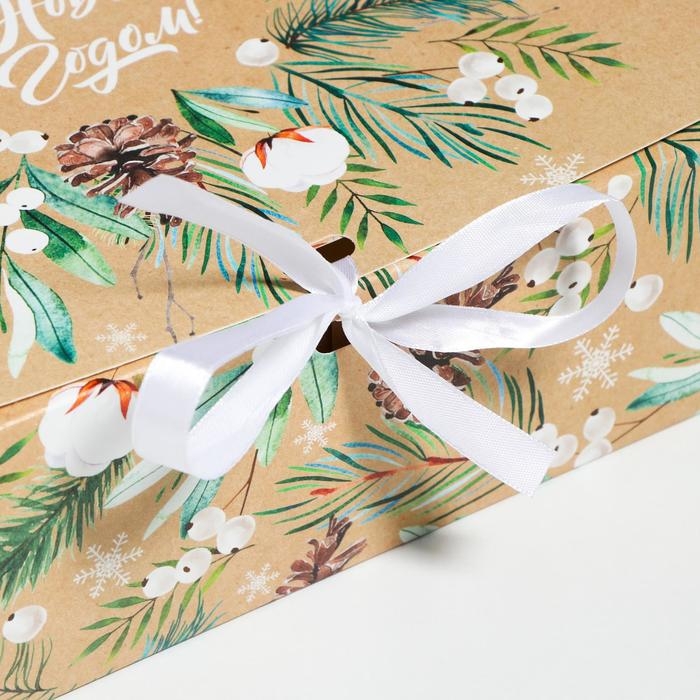 Коробка подарочная новогодняя складная «Волшебства и сказки», 31 х 24.5 х 8 см, Новый год Коробка подарочная новогодняя складная «Волшебства и сказки», 31 х 24.5 х 8 см, Новый год