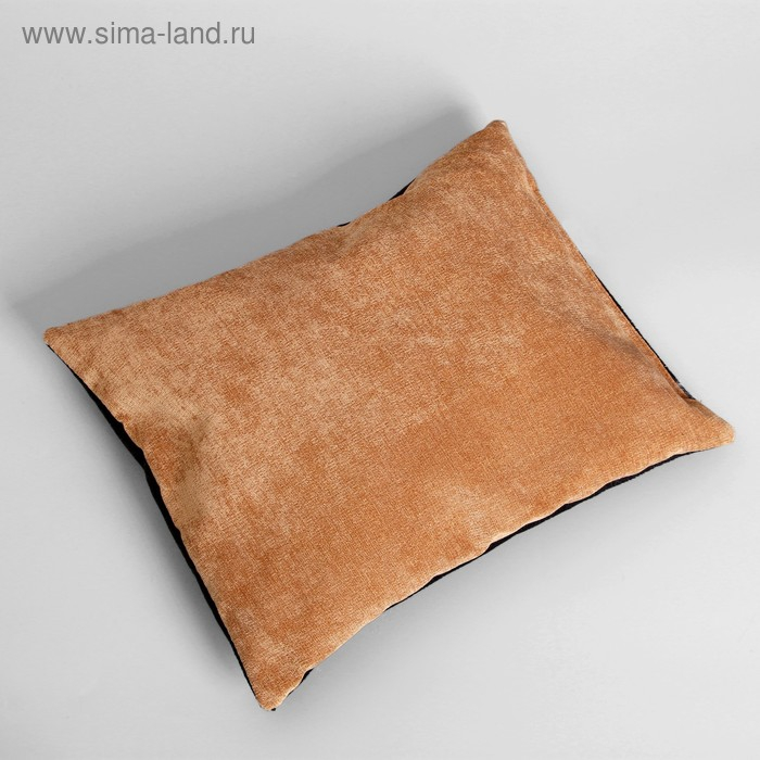 Лежанка под замшу с двусторонней подушкой,  45 х  35 х  11 см, мебельная ткань, микс цветов Лежанка под замшу с двусторонней подушкой,  45 х  35 х  11 см, мебельная ткань, микс цветов