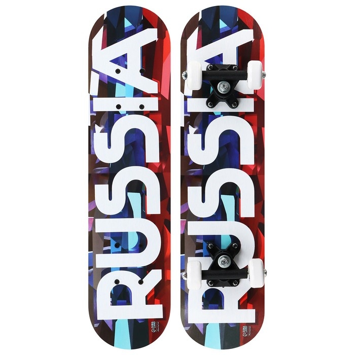 Скейтборд подростковый ONLITOP, RUSSIA 62х16 см, колёса PVC, пластиковая рама Скейтборд подростковый ONLITOP, RUSSIA 62х16 см, колёса PVC, пластиковая рама