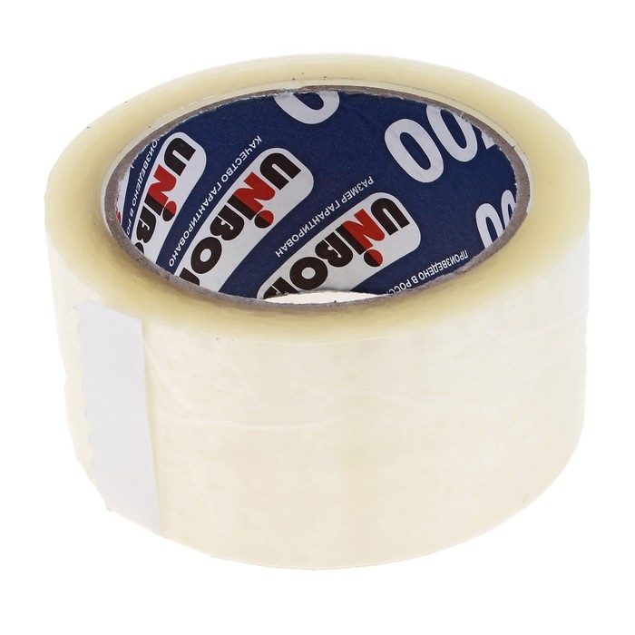 Клейкая лента UNIBOB 50 мм*66 м, 47 мкм, прозрачная Клейкая лента UNIBOB 50 мм*66 м, 47 мкм, прозрачная