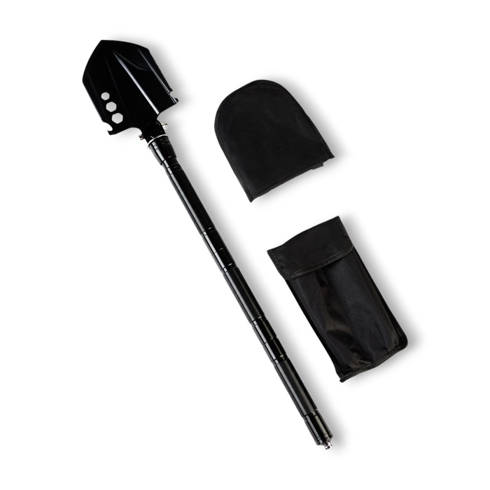 Лопата многофункциональная 9в1 в чехле, 67 см, черная Лопата многофункциональная 9в1 в чехле, 67 см, черная