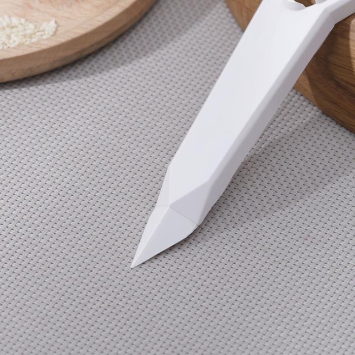 Овощечистка, пластик ABS, цвет белый, 14 см Овощечистка, пластик ABS, цвет белый, 14 см