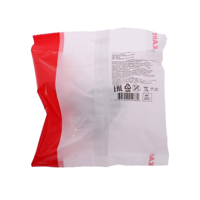 Тройник электрический REXANT  Тройник электрический REXANT "Шар", 6 А, без з/к, белый