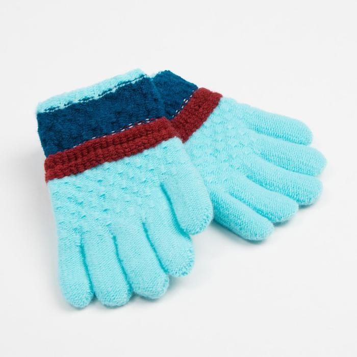 Перчатки детские MINAKU цветные, цв. голубой, 15 р-р (15 см) Перчатки детские MINAKU цветные, цв. голубой, 15 р-р (15 см)