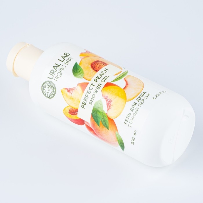 Гель для душа, питание и ароматерапия, 300 мл, аромат сочного персика, TROPIC BAR by URAL LAB