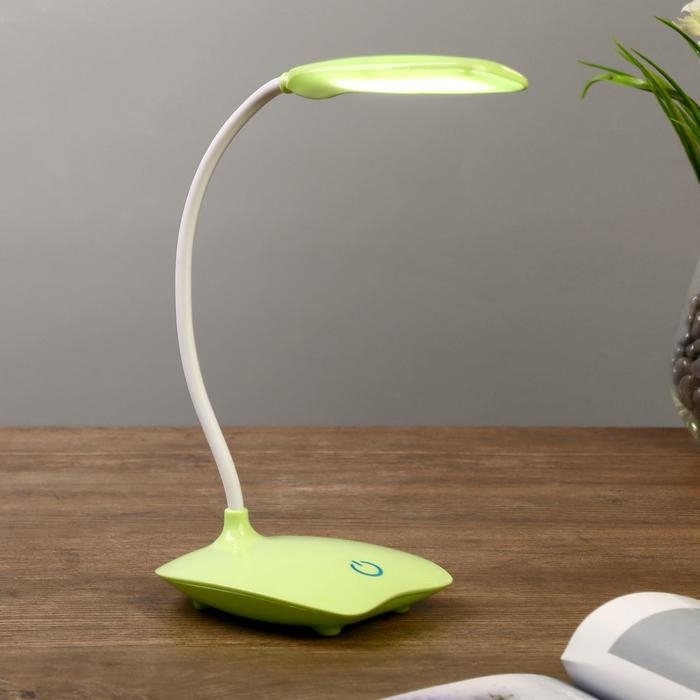 Лампа настольная Лампа настольная "Симпл" LED 5Вт USB МИКС 16х16х38 см RISALUX